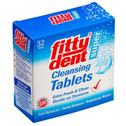 Fittydent Super Denture Cleaning 32 Tablets - OhYouLuckyDuck.com.au