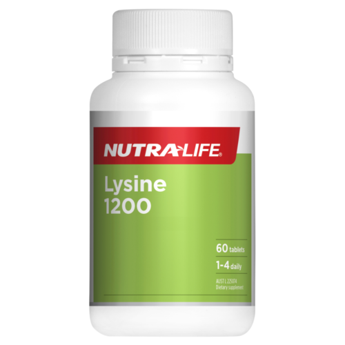 Nutra-Life L-Lysine 1200mg 60 Tablets - OhYouLuckyDuck.com.au