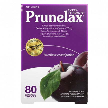 Prunelax Extra Strength 80 Tablets - OhYouLuckyDuck.com.au
