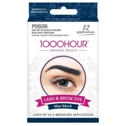 1000 Hour Eyelash & Brow Dye Kit Blue-Black - OhYouLuckyDuck.com.au