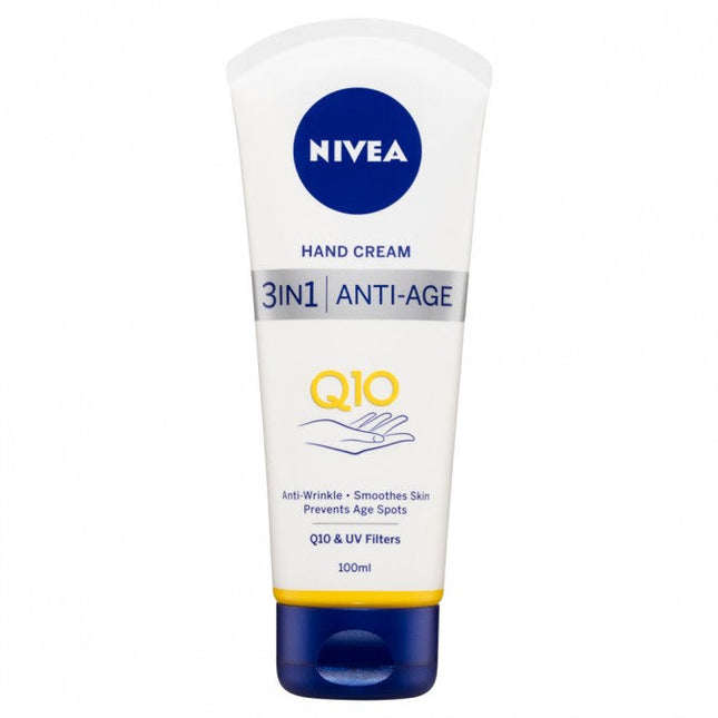 Nivea 3 In 1 Anti Age Q10 Hand Cream 100mL - OhYouLuckyDuck.com.au