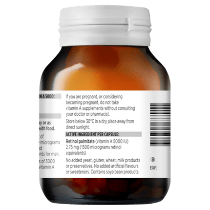 Blackmores Vitamin A 5000 150 Capsules - OhYouLuckyDuck.com.au