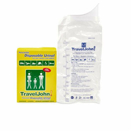 Travel John Resealable Disposable Urinal - Pack of 3 - OhYouLuckyDuck.com.au