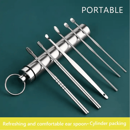 6pcs Ear Wax Removal Cleaning Tool Kit - OhYouLuckyDuck.com.au