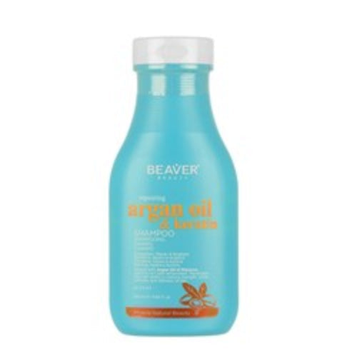 Beaver Argan Oil and Keratin Repairing Shampoo for Dry Damaged Hair 350ML