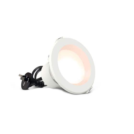 Hpm Zyla Led 5W 606lm Tri-Colour Recessed Downlight White 70mm