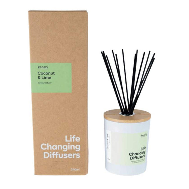 Zumi Kenshi Coconut & Lime Scented Diffuser 240mL