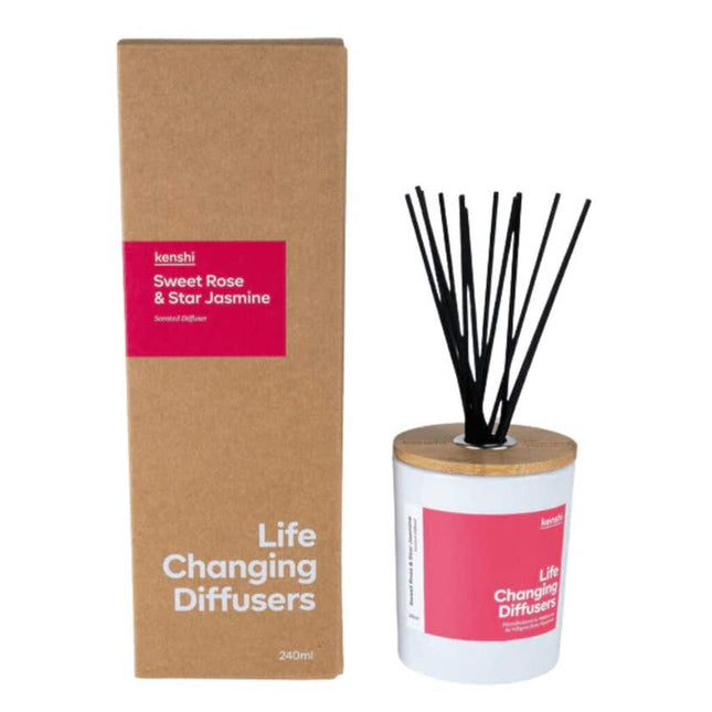 Zumi Kenshi Sweet Rose & Star Jasmine Scented Diffuser 240mL