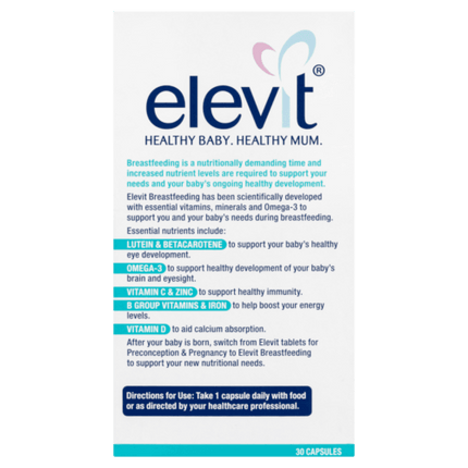 Elevit Breastfeeding Multivitamin 30 Capsules - OhYouLuckyDuck.com.au