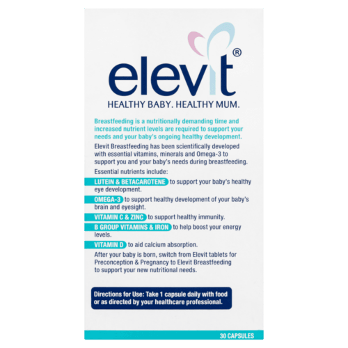 Elevit Components Elevit Breastfeeding Multivitamin 30 Capsules – Oh You Lucky Duck
