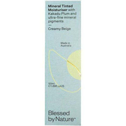 Blessed By Nature Mineral Tinted Moisturiser Creamy Beige 50ml - OhYouLuckyDuck.com.au