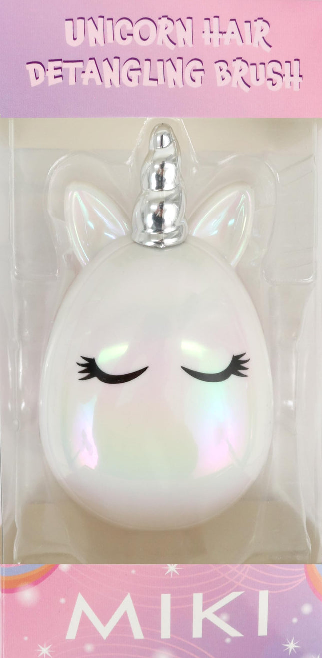 Miki Unicorn Hair Detangling Brush for Kids Wet and Dry Hair
