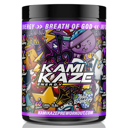 Athletic Sport Kamikaze Pre Workout Supplement Blue Raspberry 435G