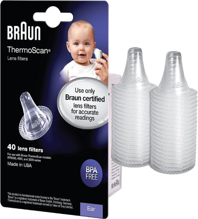 Braun ThermoScan Hygienic Lens Filters Refills for All Models 40 Pack