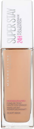 Maybelline SuperStay 24HR Full Coverage Liquid Foundation - Soft Beige 28