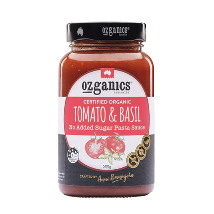 Ozganics Organic Tomato and Basil Pasta Sauce 500G