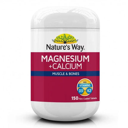 Natures Way Magnesium Plus Calcium 150 Tablets - OhYouLuckyDuck.com.au