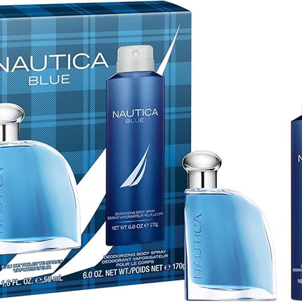 Nautica Blue EDT 50ML and Deo Body Spray Gift Set For Men