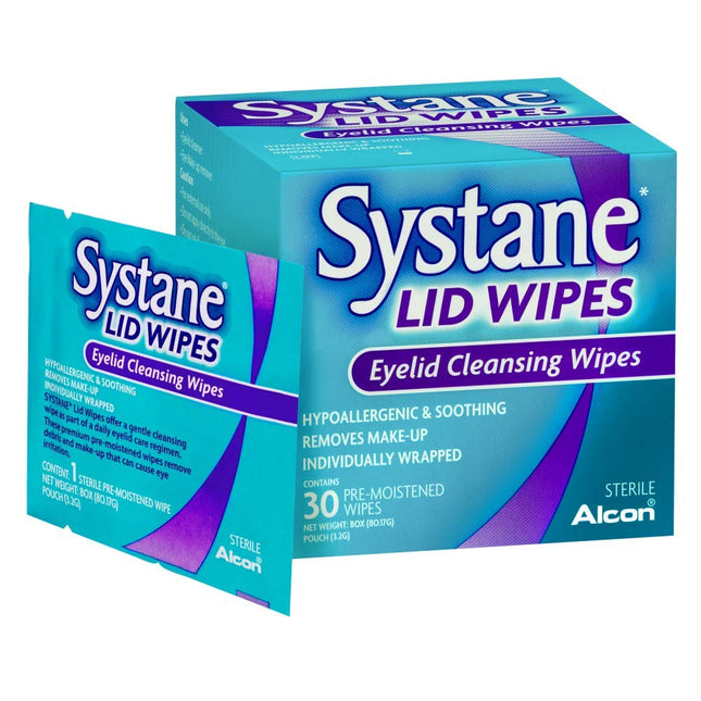 Systane Lid Wipes Eyelid Cleansing Wipes 30