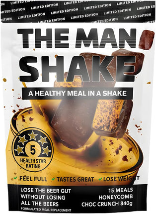 The Man Shake Meal Replacement Shake Choc Honeycomb 840G