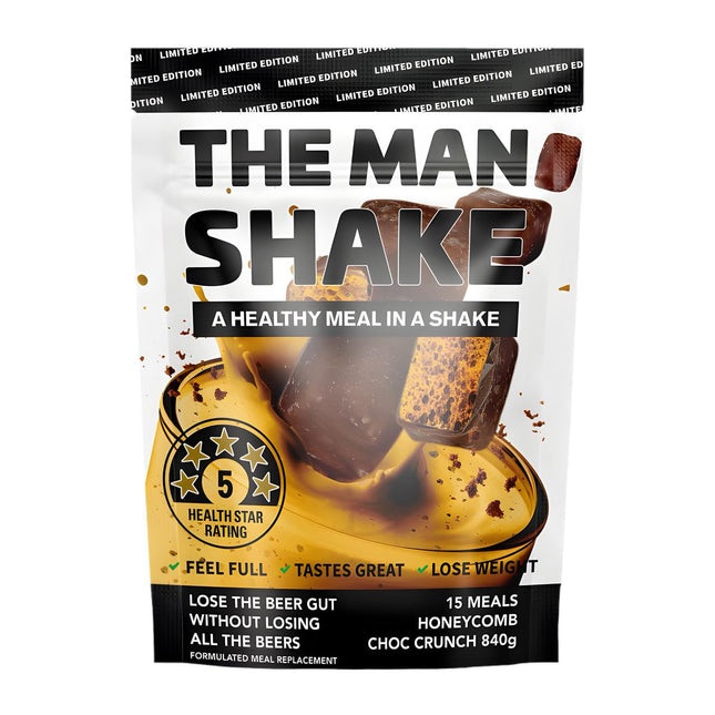 The Man Shake Meal Replacement Shake Choc Honeycomb 840G