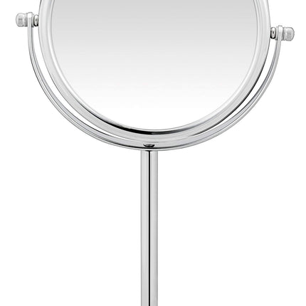 Bodysene Tall Pedestal Chrome Mirror 7X Magnification Double Sided 360
