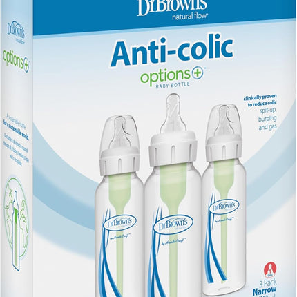 Dr. Brown's Anti-colic Options+ Baby Bottle Level 1 Teat 250Ml 3 Bottles