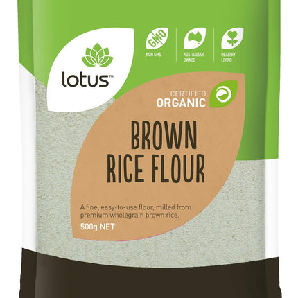 Lotus Organic Brown Rice Flour 500G