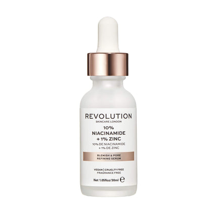 Revolution Beauty Blemish and Pore Refining Serum with 10 Percent Niacinamide and 1 Percent Zinc 30ML