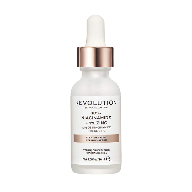 Revolution Beauty Blemish and Pore Refining Serum with 10 Percent Niacinamide and 1 Percent Zinc 30ML