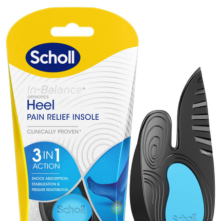 Scholl In Balance Pain Relief Insoles for Heel Pain Large