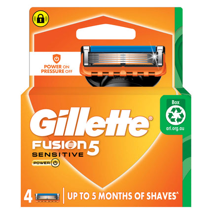 Gillette Fusion Power Razor Blades 4 Pack
