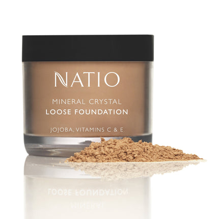Natio Mineral Crystal Loose Foundation Tan