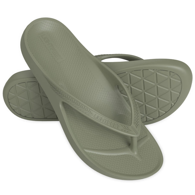 Lightfeet ReVIVE Arch Support Thong Khaki