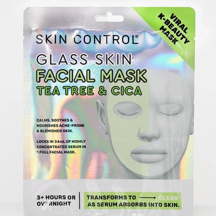 SKIN CONTROL Glass Skin Face Mask with Tea and Cica 25g