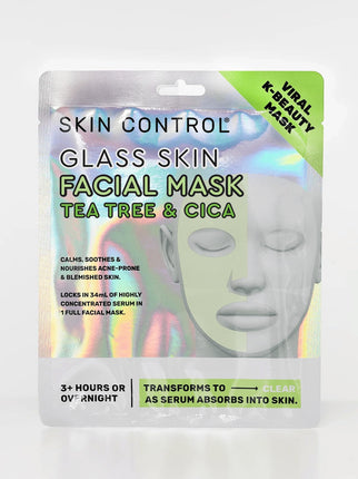 SKIN CONTROL Glass Skin Face Mask with Tea and Cica 25g