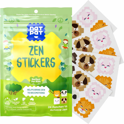 BuzzPatch ZenPatch Mood Calming Stickers for Kids and Adults (24 Pack) – The Natural Patch - OhYouLuckyDuck.com.au