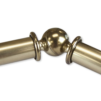 Rod Desyne 13 16 Inch Moyat Bay Window Curtain Rod 20 36 Inch 38 72 Inch Antique Brass