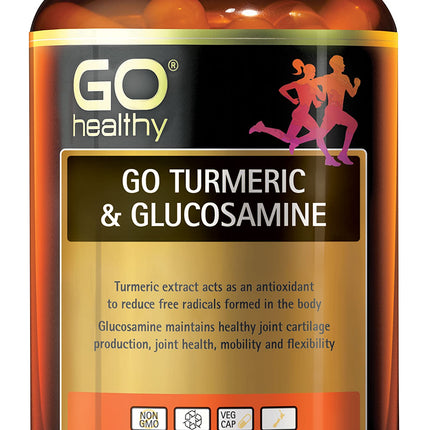 Go Healthy Natural Tumeric Glucosamine 120 Capsules