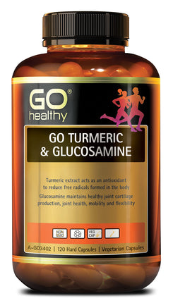 Go Healthy Natural Tumeric Glucosamine 120 Capsules