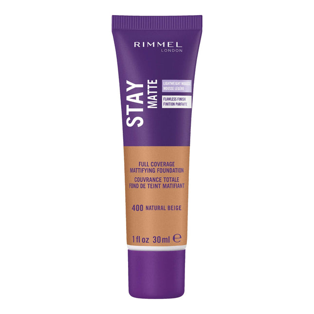 Rimmel Stay Matte Liquid Mousse Foundation 400 Natural Beige 30ML