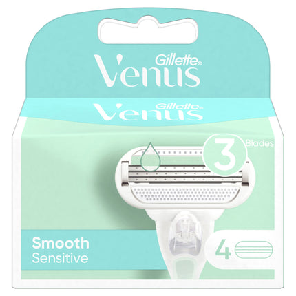 Gillette Venus Smooth Sensitive Blade Refills 4 PCS