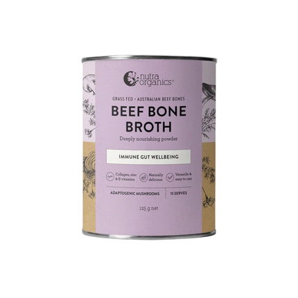 Nutra Organics Beef Mushroom Broth Powder 125G