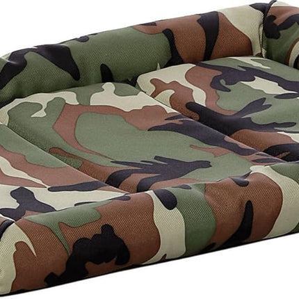 MidWest Homes for Pets Maxx Washable Dog Bed for Metal Crates Camouflage 24 Inches