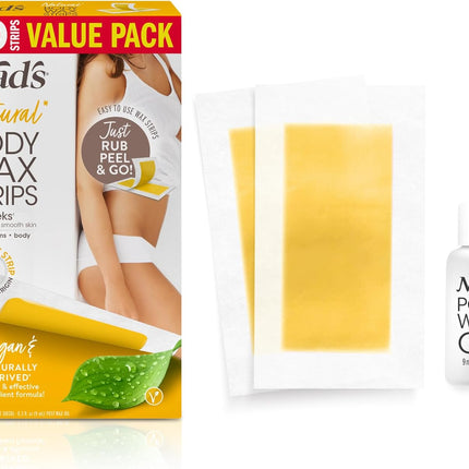 Nad'S Natural Body Wax Strips 60Pk Value Pack