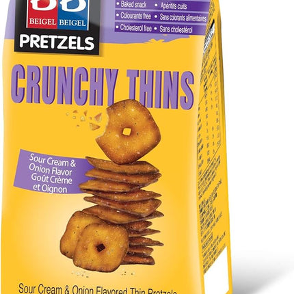 Beigel Beigel Thins Pretzel S/Crm And Onion 300G