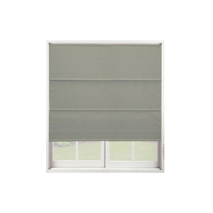 Chicology Roman Shades for Windows Ridgewood Sage Privacy and Light Filtering  27 in W x 72 in H