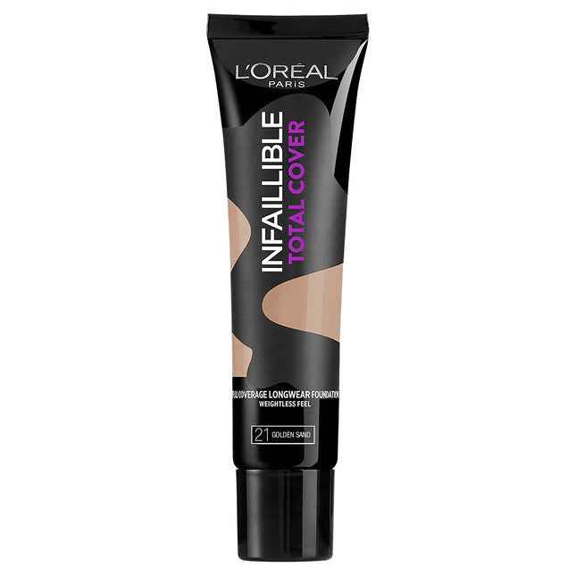 L'OrÃ©al Infallible Total Cover Full Coverage Longwear Foundation 21 Golden Sand 30ML