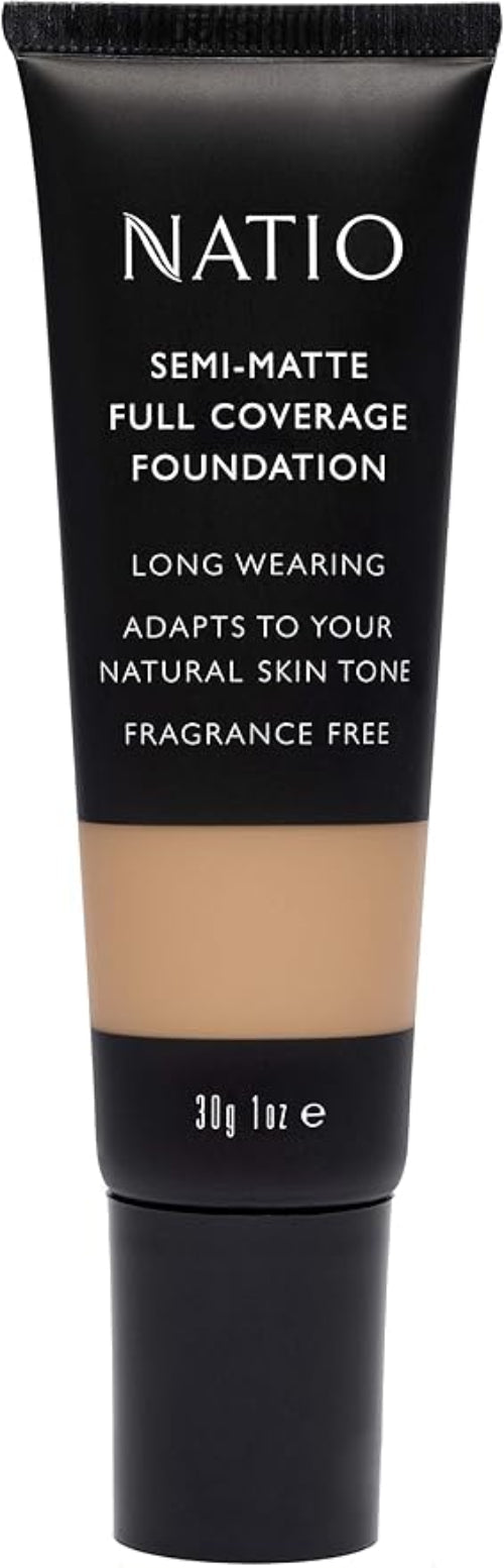 Natio Semi Matte Full Cover Foundation Hazelnut 30 g