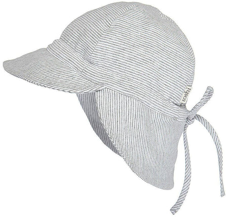 Toshi Flap Cap Sun Hat for Babies in Dove Floral Print